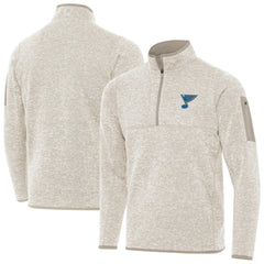 St. Louis Blues Antigua Fortune Quarter-Zip Pullover Jacket Sale