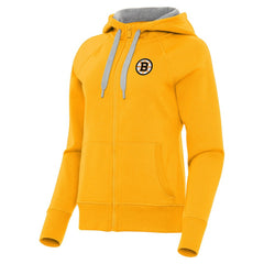 Boston Bruins Antigua Women's Victory Full-Zip Hoodie For Sale