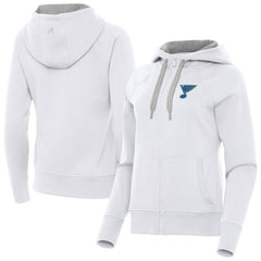 St. Louis Blues Antigua Women's Victory Full-Zip Hoodie Discount