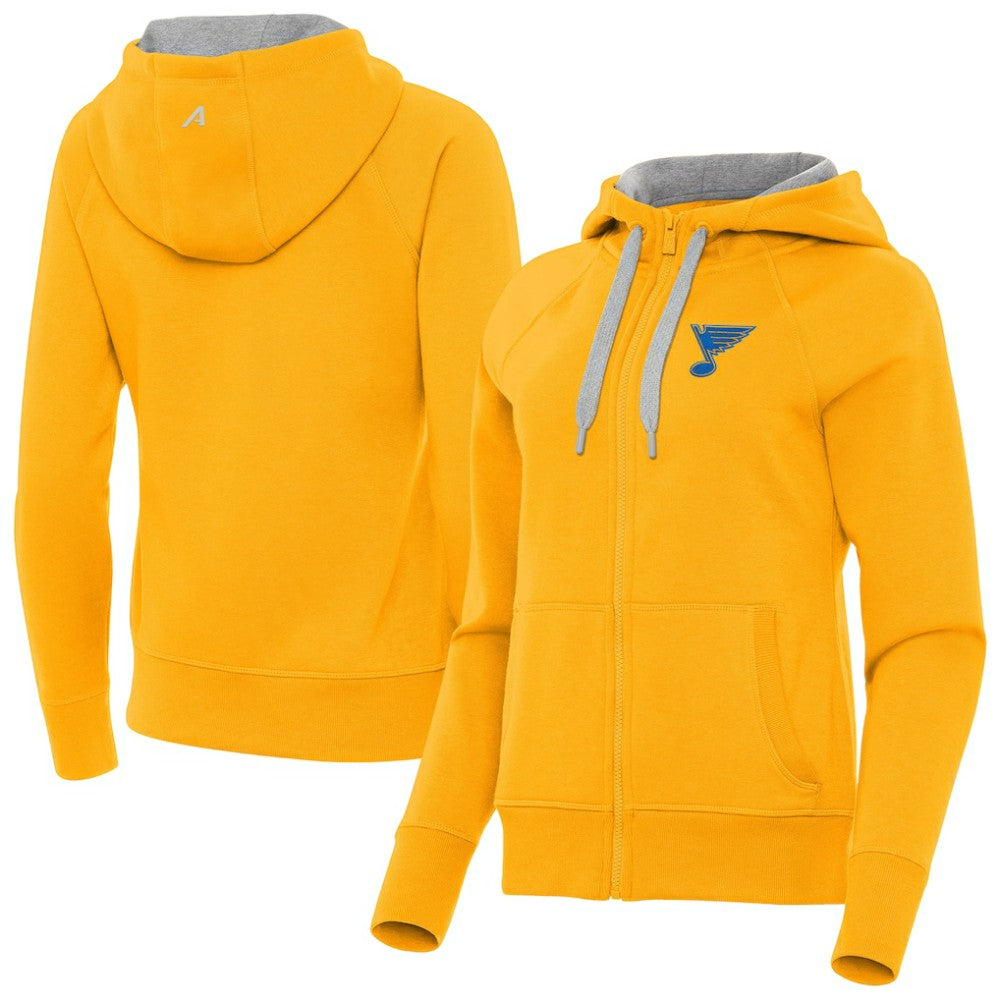 St. Louis Blues Antigua Women's Victory Full-Zip Hoodie For Sale