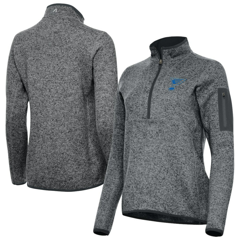 St. Louis Blues Antigua Women's Fortune Half-Zip Pullover Outlet