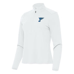 St. Louis Blues Antigua Women's Tribute Half-Zip Pullover Sale