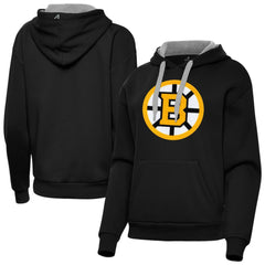 Boston Bruins Antigua Women's Victory Pullover Hoodie On Sale