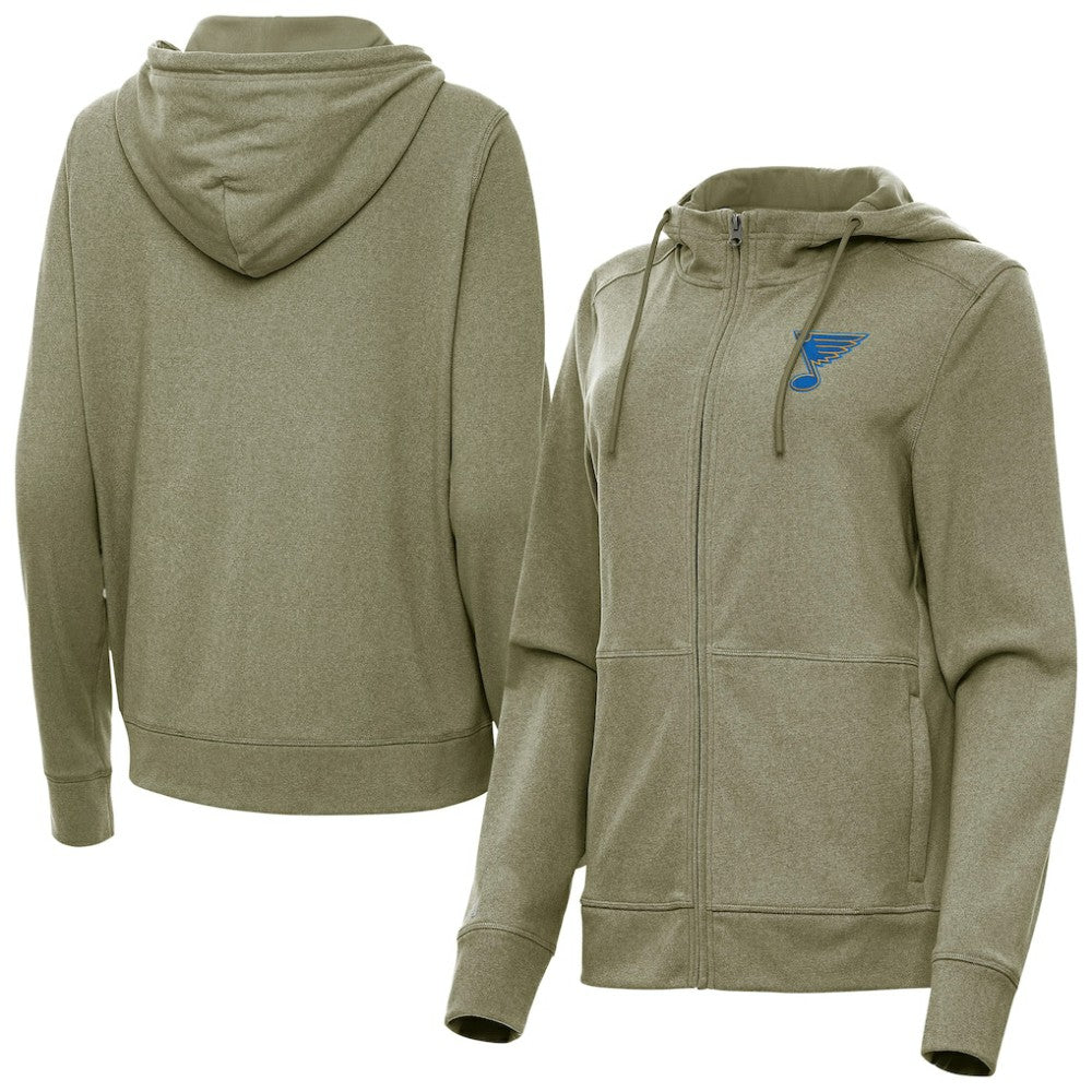 St. Louis Blues Antigua Women's Seeker Full-Zip Hoodie Outlet