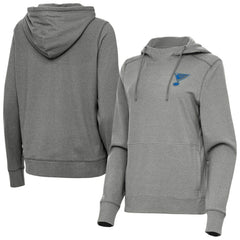 St. Louis Blues Antigua Women's Justice Pullover Hoodie Sale