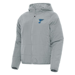 St. Louis Blues Antigua Women's Raglan Universe Full-Zip Hooded Jacket Sale