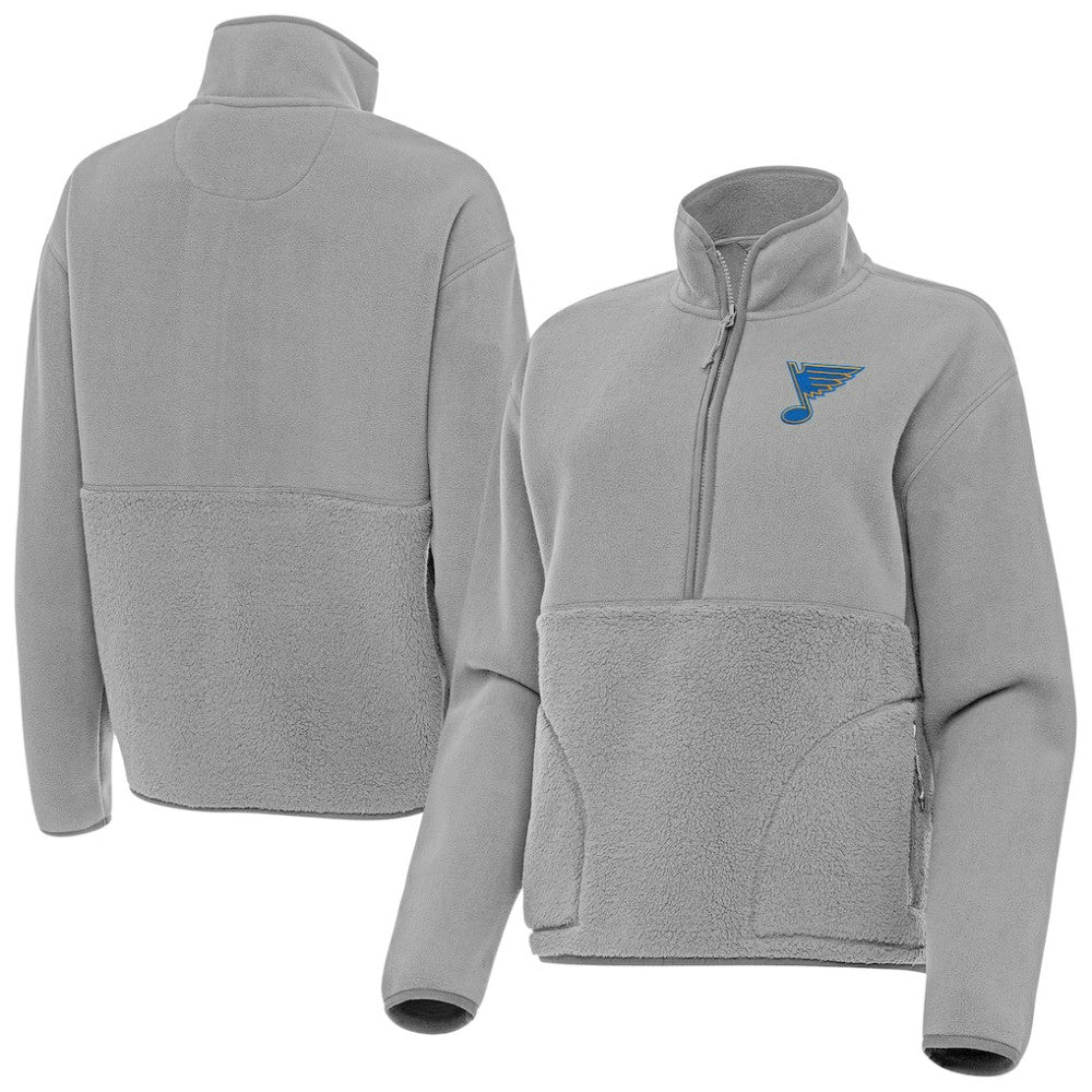 St. Louis Blues Antigua Women's Figure Half-Zip Pullover For Sale