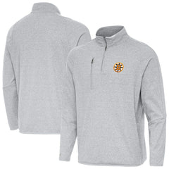 Boston Bruins Antigua Certain Tri-Blend Quarter-Zip Top Sale