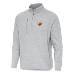 Boston Bruins Antigua Certain Tri-Blend Quarter-Zip Top Sale