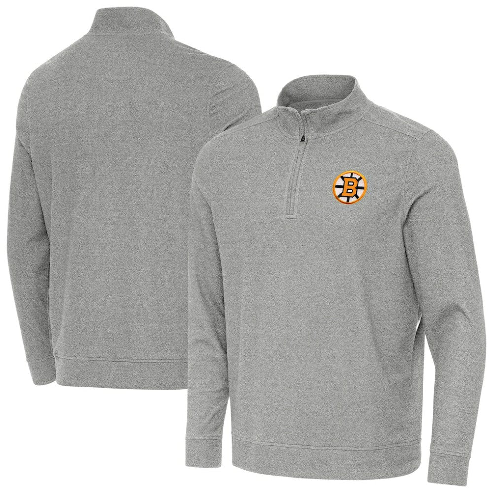 Boston Bruins Antigua Subtle Quarter-Zip Sweatshirt Sale