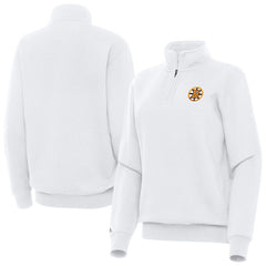 Boston Bruins Antigua Women's Victory Quarter-Zip Pullover Top Online
