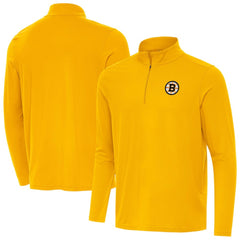 Boston Bruins Antigua Intent Quarter-Zip Top For Sale