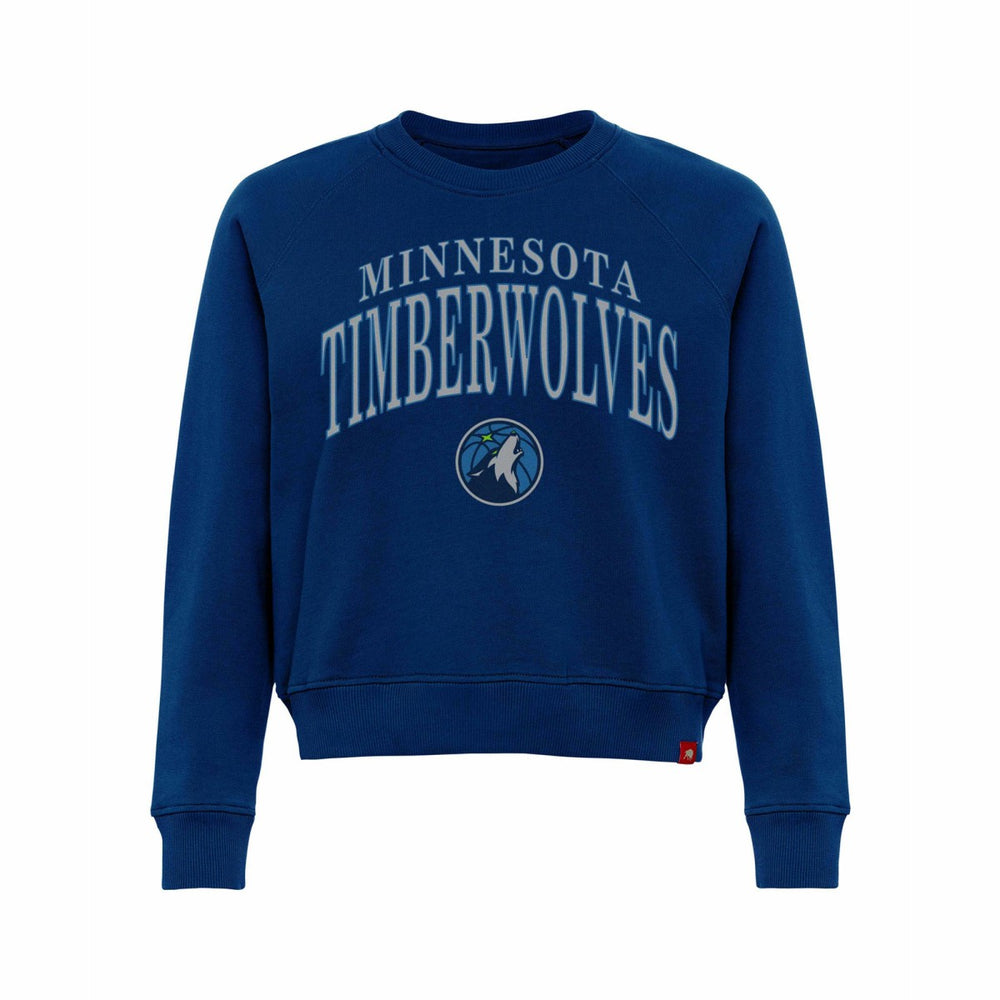 Minnesota Timberwolves Sportiqe Women's Genuine Issue Collection Ashlyn Cropped Sweatshirt New