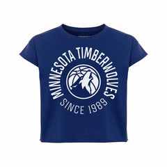 Minnesota Timberwolves Sportiqe Women's Cropped Genuine Issue Collection Alana T-Shirt Online