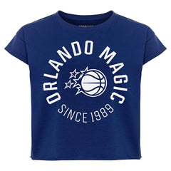 Orlando Magic Sportiqe Women's Cropped Genuine Issue Collection Alana T-Shirt For Sale