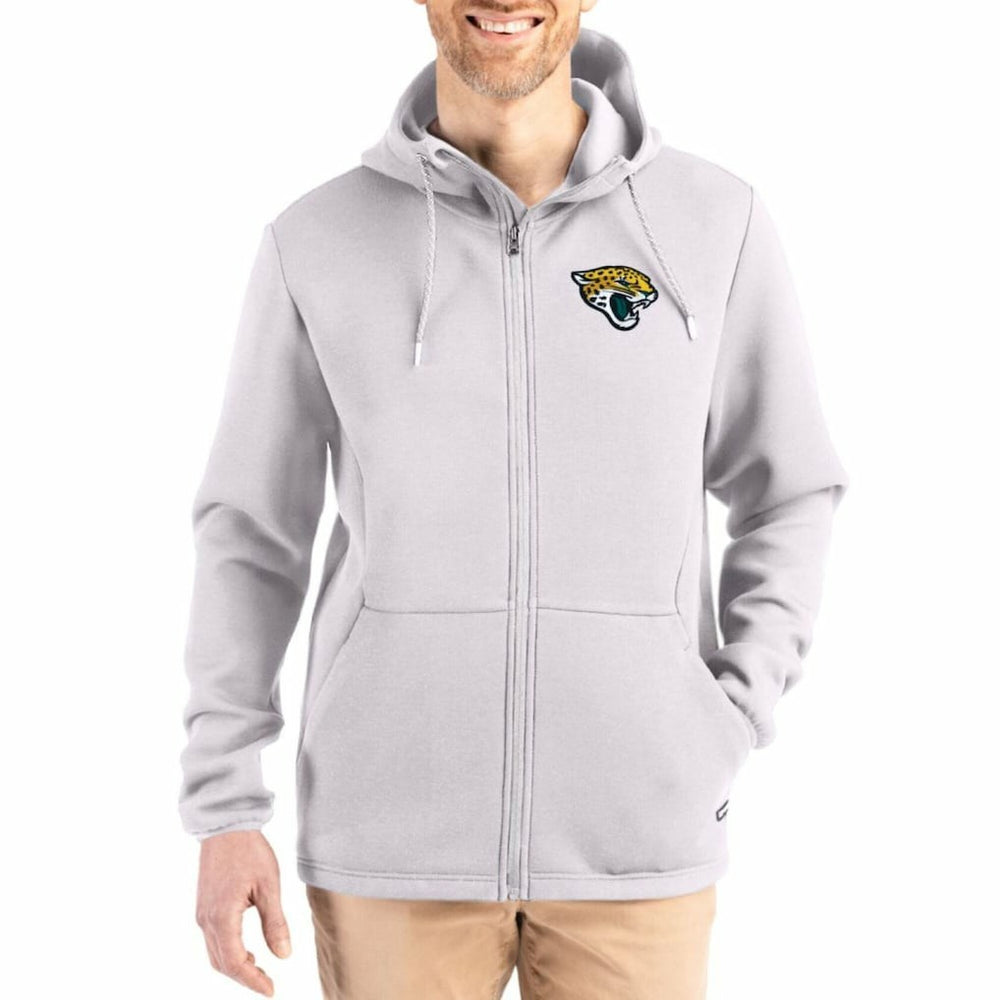 Jacksonville Jaguars Cutter & Buck Roam Epic Comfort Recycled Full-Zip Hoodie Jacket