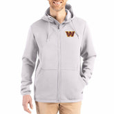 Washington Commanders Cutter & Buck Roam Epic Comfort Recycled Full-Zip Hoodie Jacket