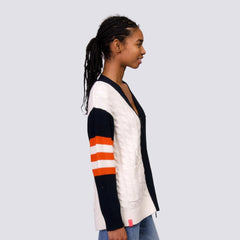 San Francisco Giants Lusso Women's Shyla Knit V-Neck Full-Zip Sweater | MLB Online