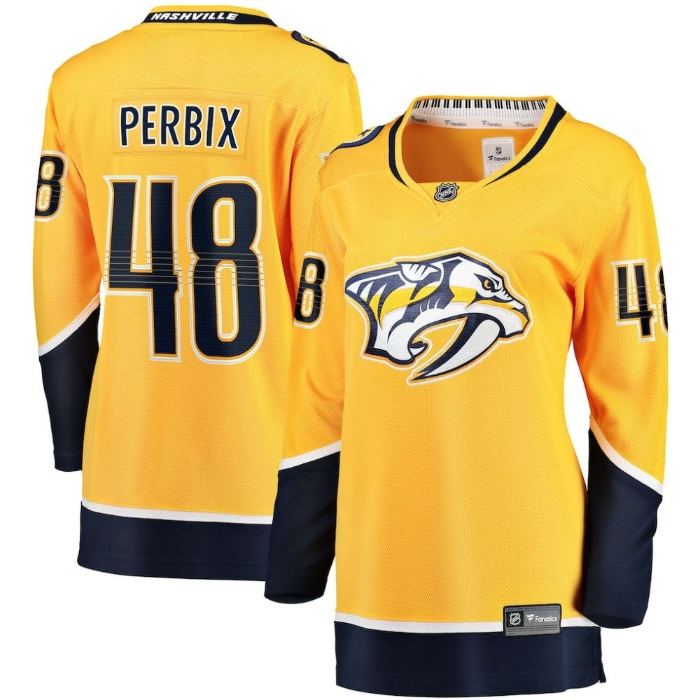 Nick Perbix Nashville Predators Fanatics Women's Home Breakaway Jersey Online