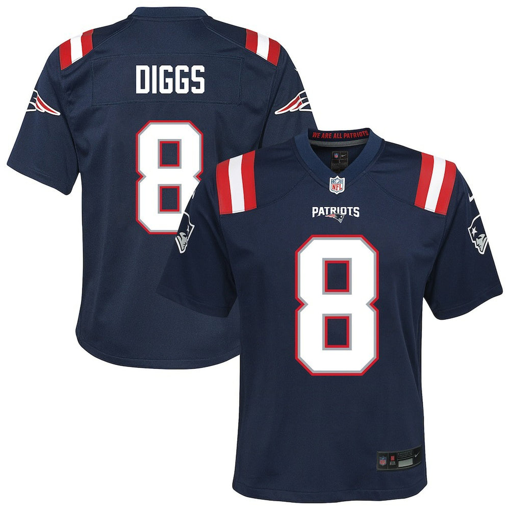 New England Patriots Nike Stefon Diggs Youth Team Game Jersey