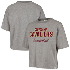 Cleveland Cavaliers '47 Women's Pivot Drop Needle Cropped T-Shirt sale Outlet