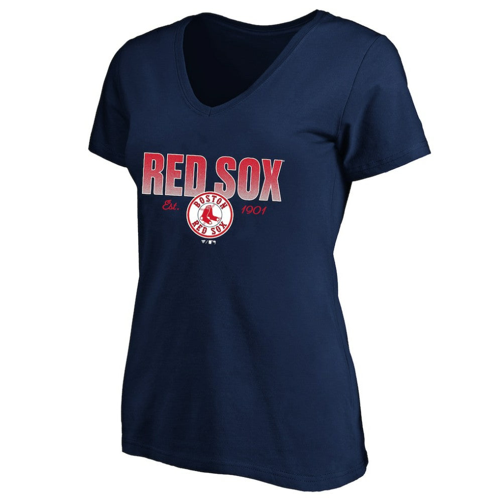 Boston Red Sox Profile Women's Plus Size Wordmark V-Neck T-Shirt | MLB Online
