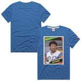 Los Angeles Rams Eric Dickerson Homage Unisex NFL Topps Trading Card Tri-Blend T-Shirt