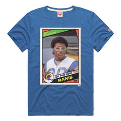 Los Angeles Rams Eric Dickerson Homage Unisex NFL Topps Trading Card Tri-Blend T-Shirt