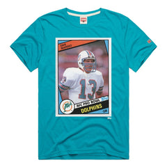 Miami Dolphins Dan Marino Homage Unisex NFL Topps Trading Card Tri-Blend T-Shirt