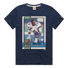Dallas Cowboys Emmitt Smith Homage Unisex NFL Topps Trading Card Tri-Blend T-Shirt