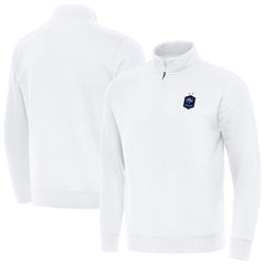 France National Team Antigua Landslide Quarter-Zip Pullover White