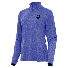 France National Team Antigua Women's Master Quarter-Zip Pullover Heather Royal
