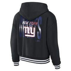 New York Giants WEAR by Erin Andrews Women's Lace-Up Fleece Hoodie