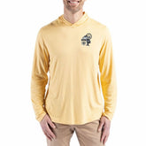 New Orleans Saints Cutter & Buck Throwback Logo Coastline Epic Comfort Eco Recycled Long Sleeve Hoodie T-Shirt