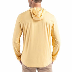 New Orleans Saints Cutter & Buck Throwback Logo Coastline Epic Comfort Eco Recycled Long Sleeve Hoodie T-Shirt