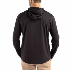 New York Giants Cutter & Buck Throwback Logo Coastline Epic Comfort Eco Recycled Long Sleeve Hoodie T-Shirt