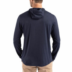 Seattle Seahawks Cutter & Buck Coastline Epic Comfort Eco Recycled Long Sleeve Hoodie T-Shirt