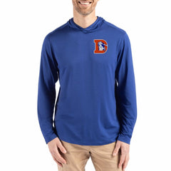 Denver Broncos Cutter & Buck Coastline Epic Comfort Eco Recycled Long Sleeve Hoodie T-Shirt