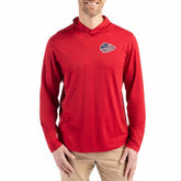 Kansas City Chiefs Cutter & Buck Americana Coastline Epic Comfort Eco Recycled Long Sleeve Hoodie T-Shirt