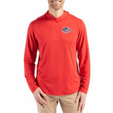 Kansas City Chiefs Cutter & Buck Americana Coastline Epic Comfort Eco Recycled Long Sleeve Hoodie T-Shirt