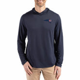New England Patriots Cutter & Buck Americana Coastline Epic Comfort Eco Recycled Long Sleeve Hoodie T-Shirt
