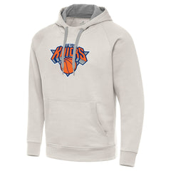 New York Knicks Antigua Big Logo Victory Pullover Hoodie Outlet