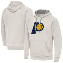 Indiana Pacers Antigua Big Logo Victory Pullover Hoodie New