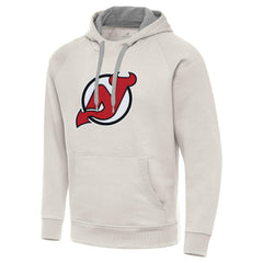 New Jersey Devils Antigua Big Logo Victory Pullover Hoodie On Sale