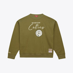 Boston Celtics Women's Lightweight Script Sweatshirt New