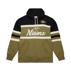 San Francisco 49ers Mitchell & Ness Vintage Logo Head Coach Hoodie