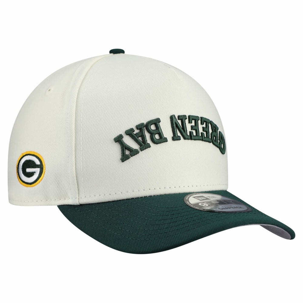 Green Bay Packers New Era Upside Down 9FIFTY A-Frame Snapback Hat