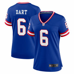 New York Giants Nike Jaxson Dart Women's Alternate 2 Classic Game Jersey