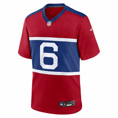 New York Giants Nike Jaxson Dart Alternate Century Red Game Jersey