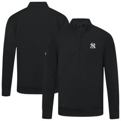 New York Yankees Levelwear Upright Insignia Tri-Blend Quarter-Zip Pullover | MLB Outlet